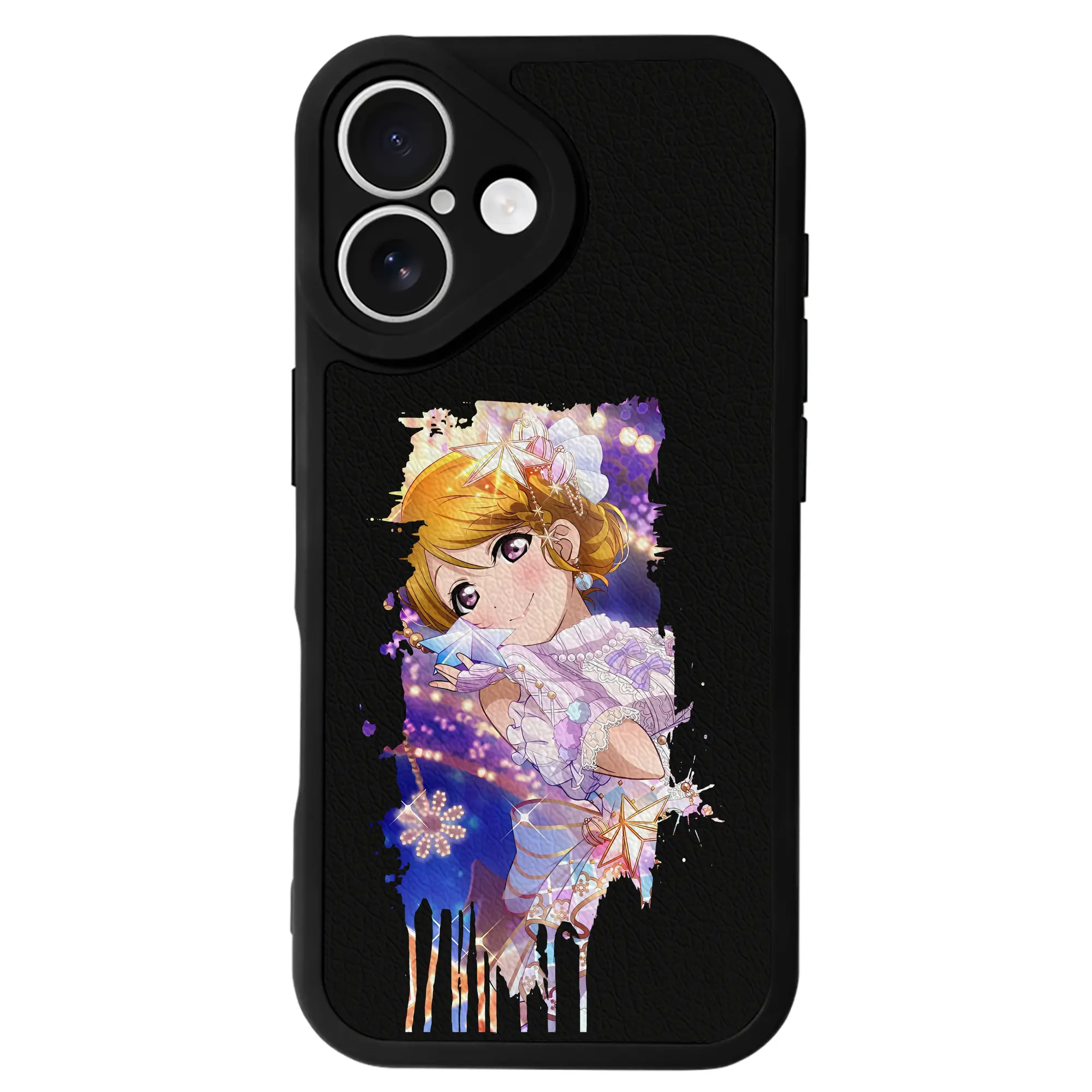 Love Live! グッズ,小泉花陽 - IPhone 16シリーズ対応 ・ シリコンスマホケース ・ レザー調 ・ 高精度フィット ・ 耐衝撃 ・ ワイヤレス充電対応 ・ 精密カット